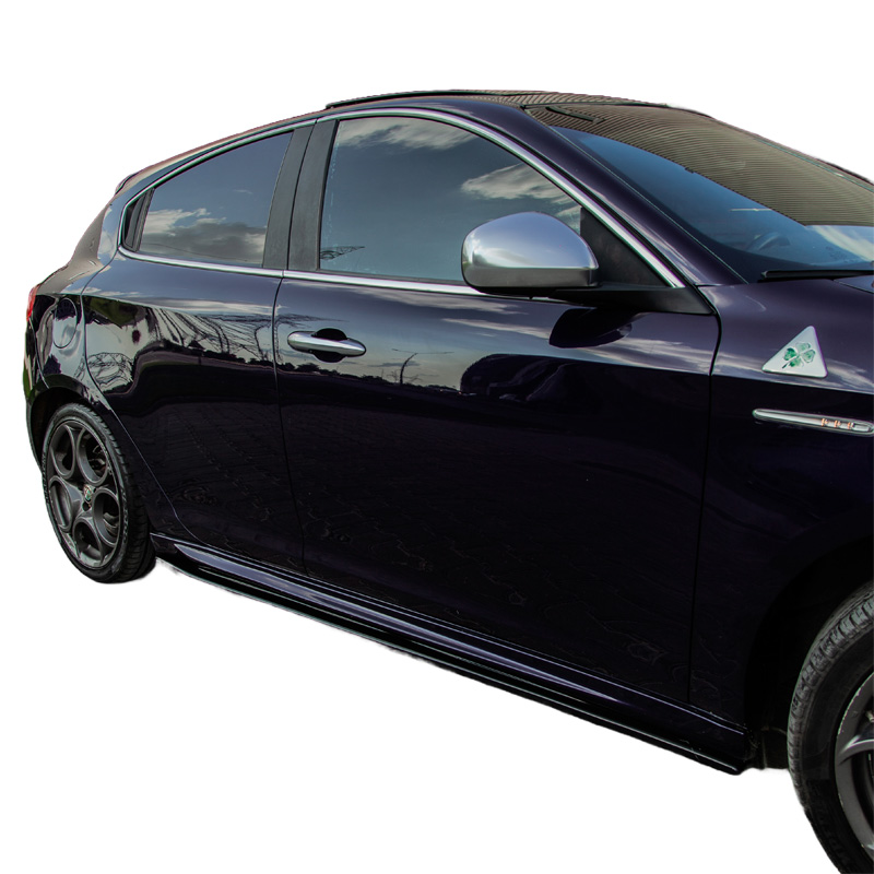 Image of Oneway Side Skirts Zwart ABS Plastic Alfa Giulietta
