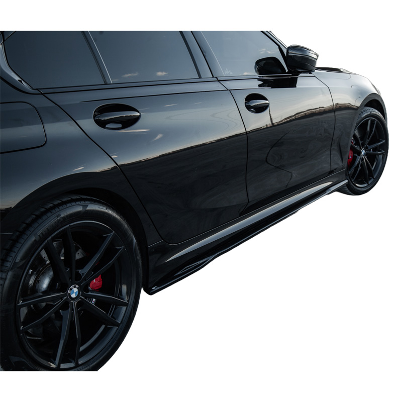 Image of Oneway Side Skirts Zwart ABS Plastic BMW 3-serie
