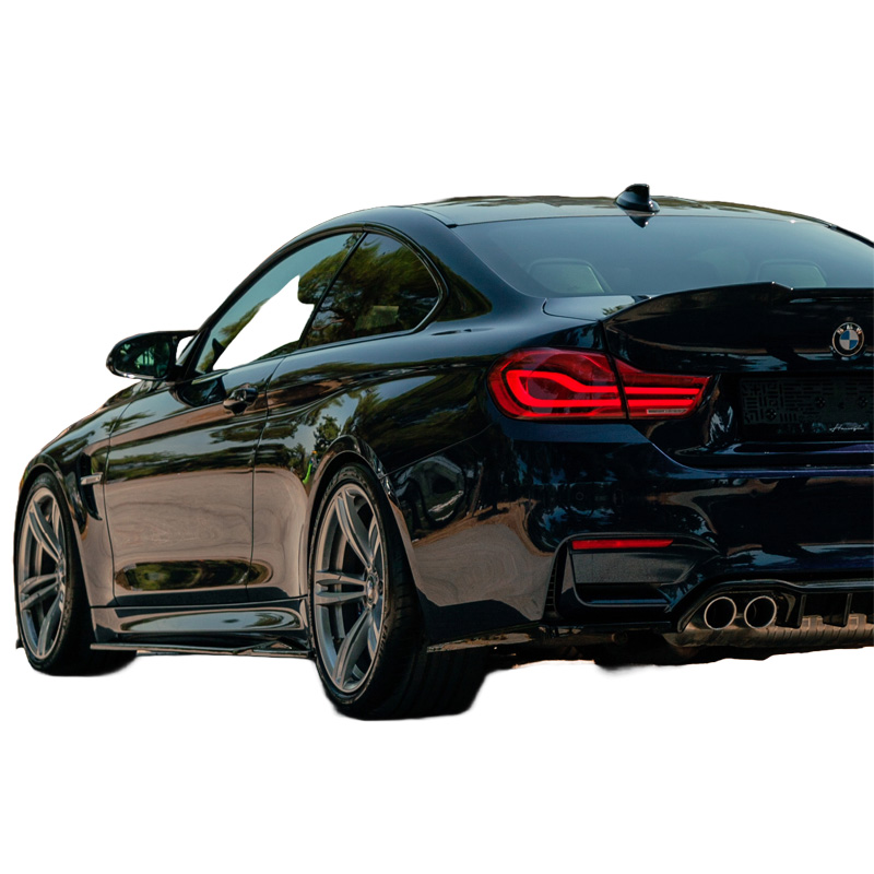 Image of Oneway Side Skirts Zwart ABS Plastic BMW M4