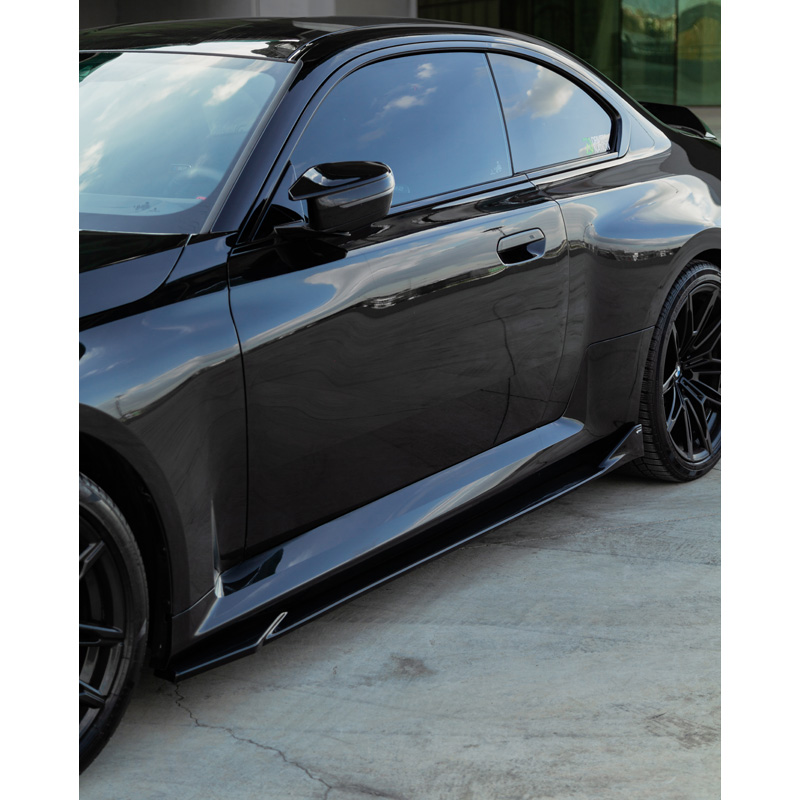 Image of Oneway Side Skirts Zwart ABS Plastic BMW M2