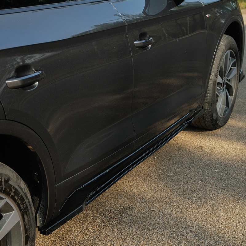 Image of Oneway Side Skirts Zwart ABS Plastic Audi Q5 Facelift