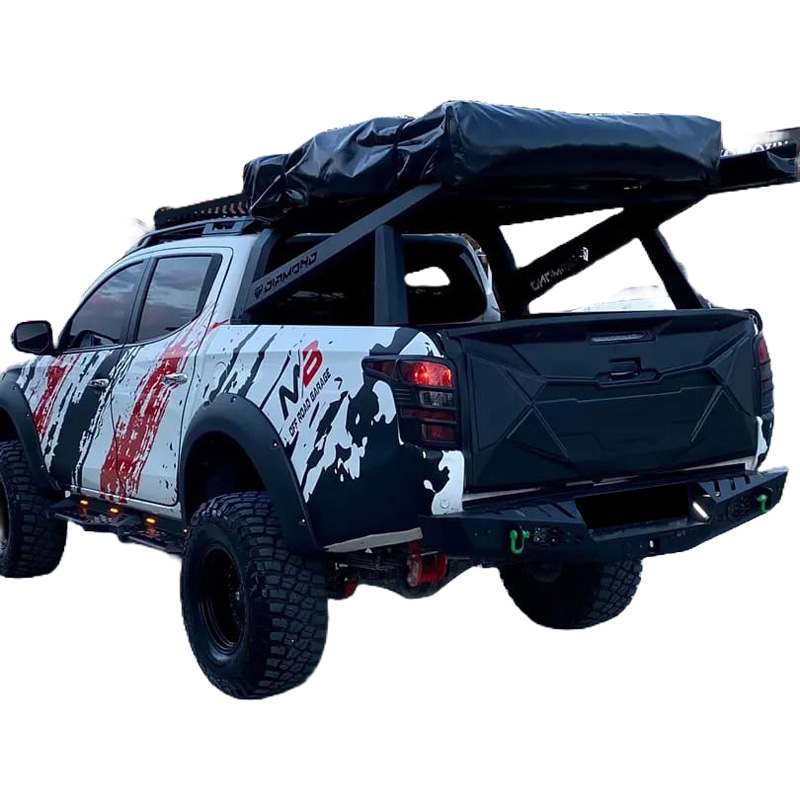 Image of Oneway Achterklepcover Zwart ABS Plastic Mitsubishi l200,Triton