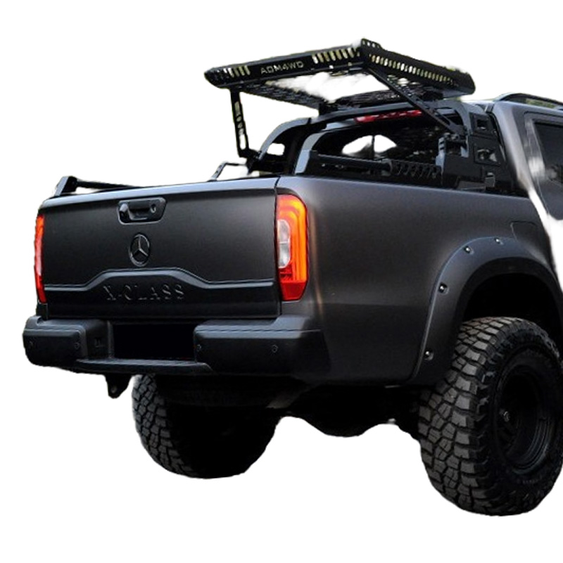 Image of Oneway Achterklepcover Zwart ABS Plastic Mercedes X-Class
