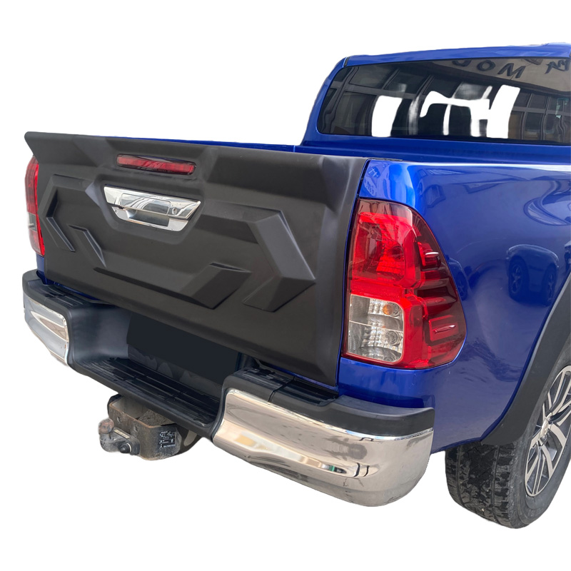 Image of Oneway Achterklepcover Zwart ABS Plastic Toyota Hilux