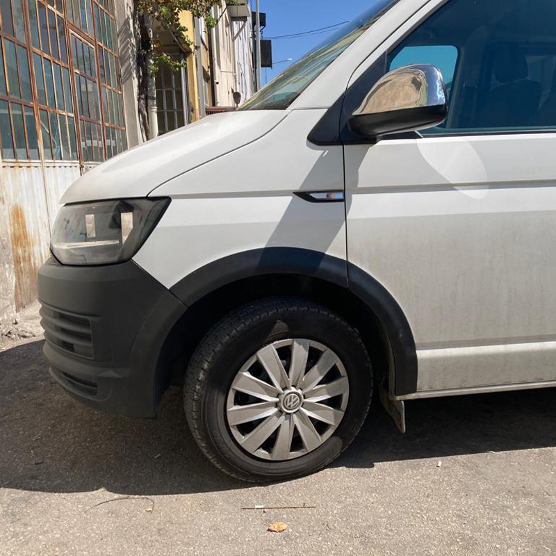 Image of Oneway Voor en Achter Spatbordverbreders Zwart ABS Plastic Volkswagen Transporter