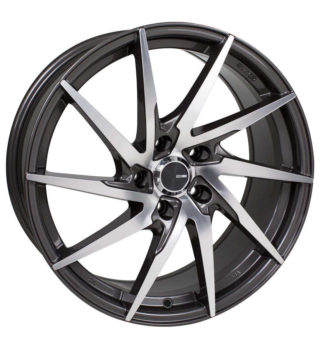 Image of Enkei PW10 Velgen 18 Inch 8J ET45 5x100 Gun Metal Machined
