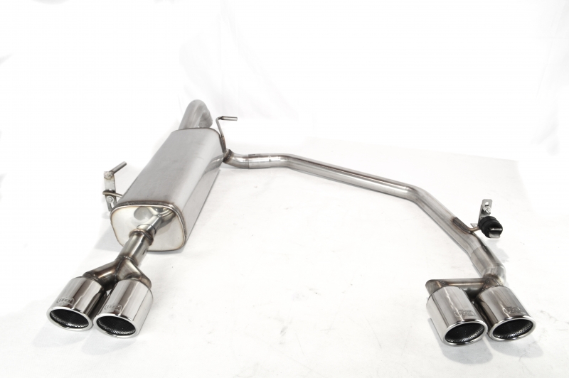 Image of Ulter Sport Uitlaat Demper Dual Tip Roestvrij Staal Peugeot RCZ