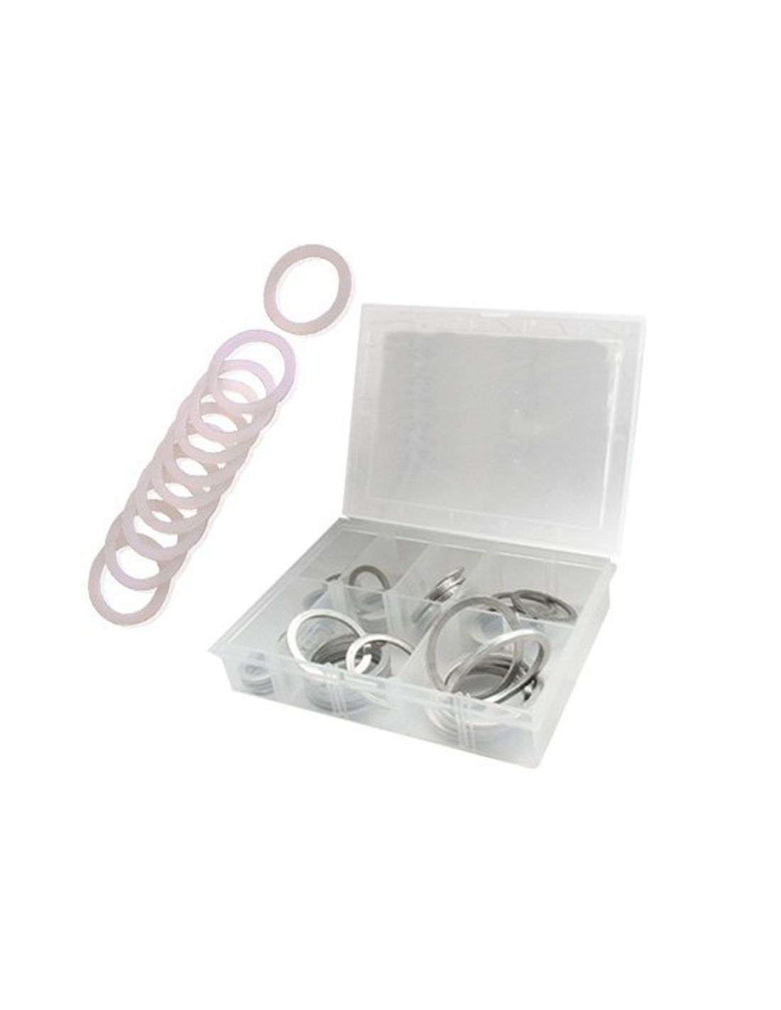 Image of QSP O-Ring Assortimentsdoos 70 Stuks Wit Teflon