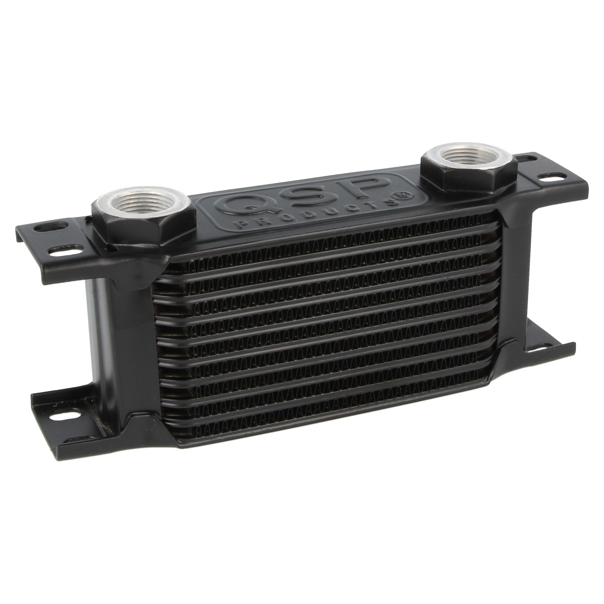 Image of QSP Oliekoeler M22x1.5 Zwart 10 Rijen Aluminium