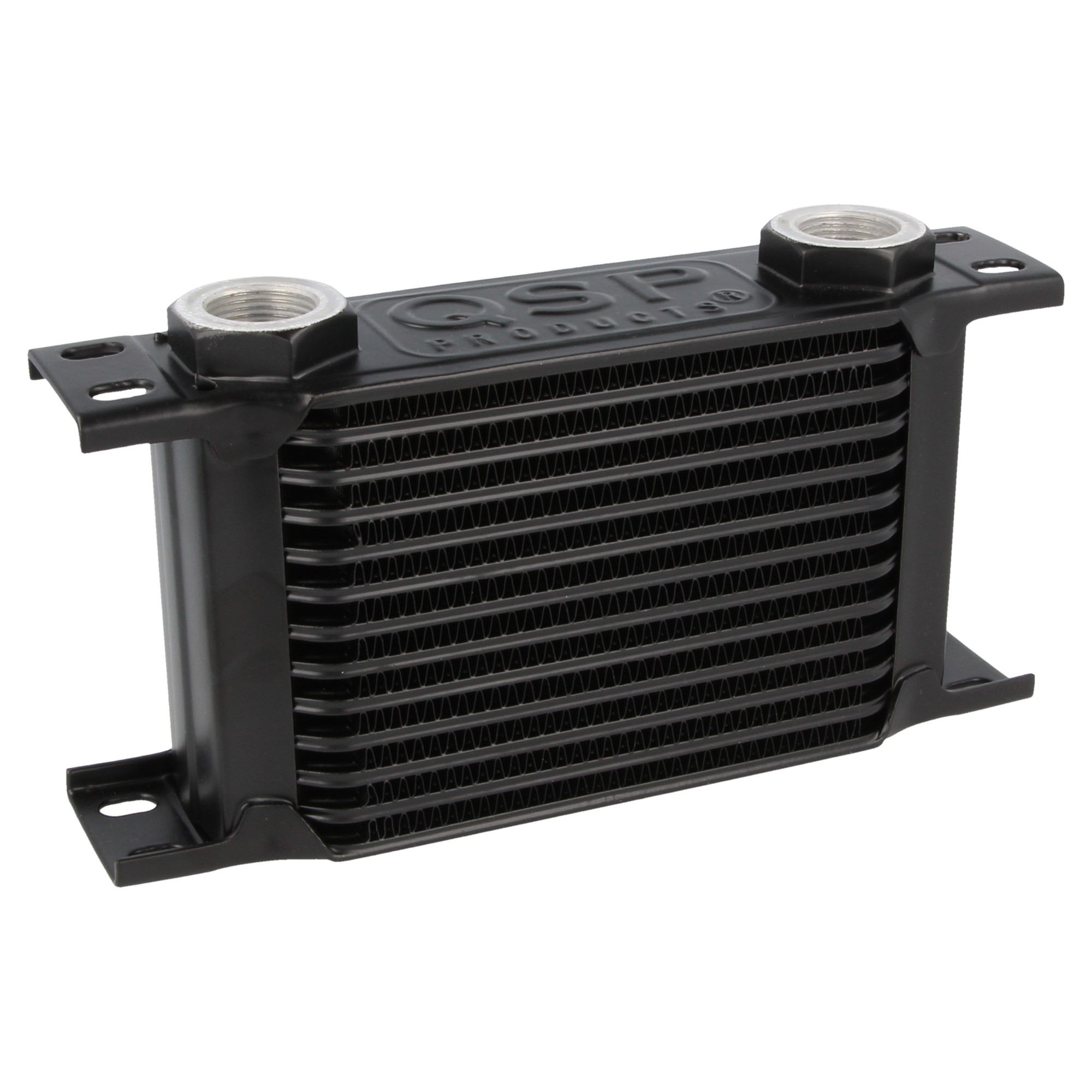 Image of QSP Oliekoeler M22x1.5 Zwart 13 Rijen Aluminium