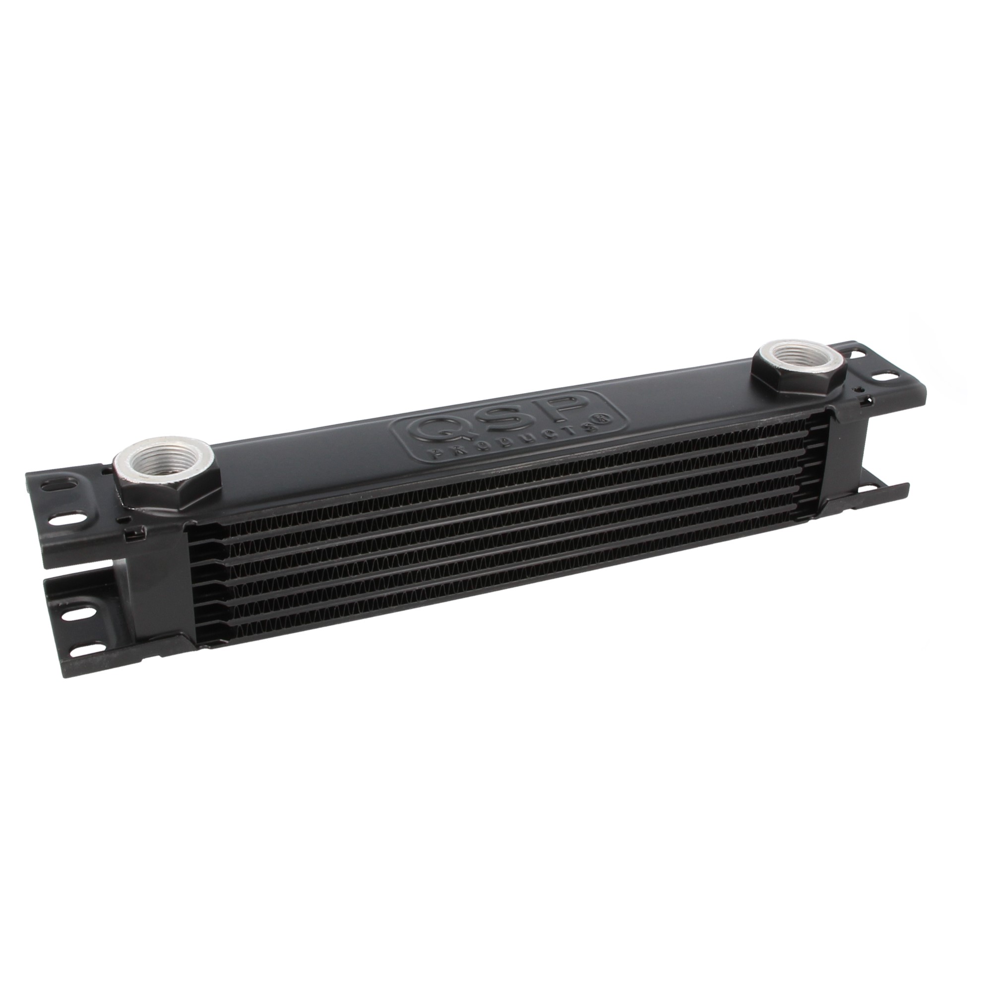 Image of QSP Oliekoeler M22x1.5 Zwart 7 Rijen Aluminium