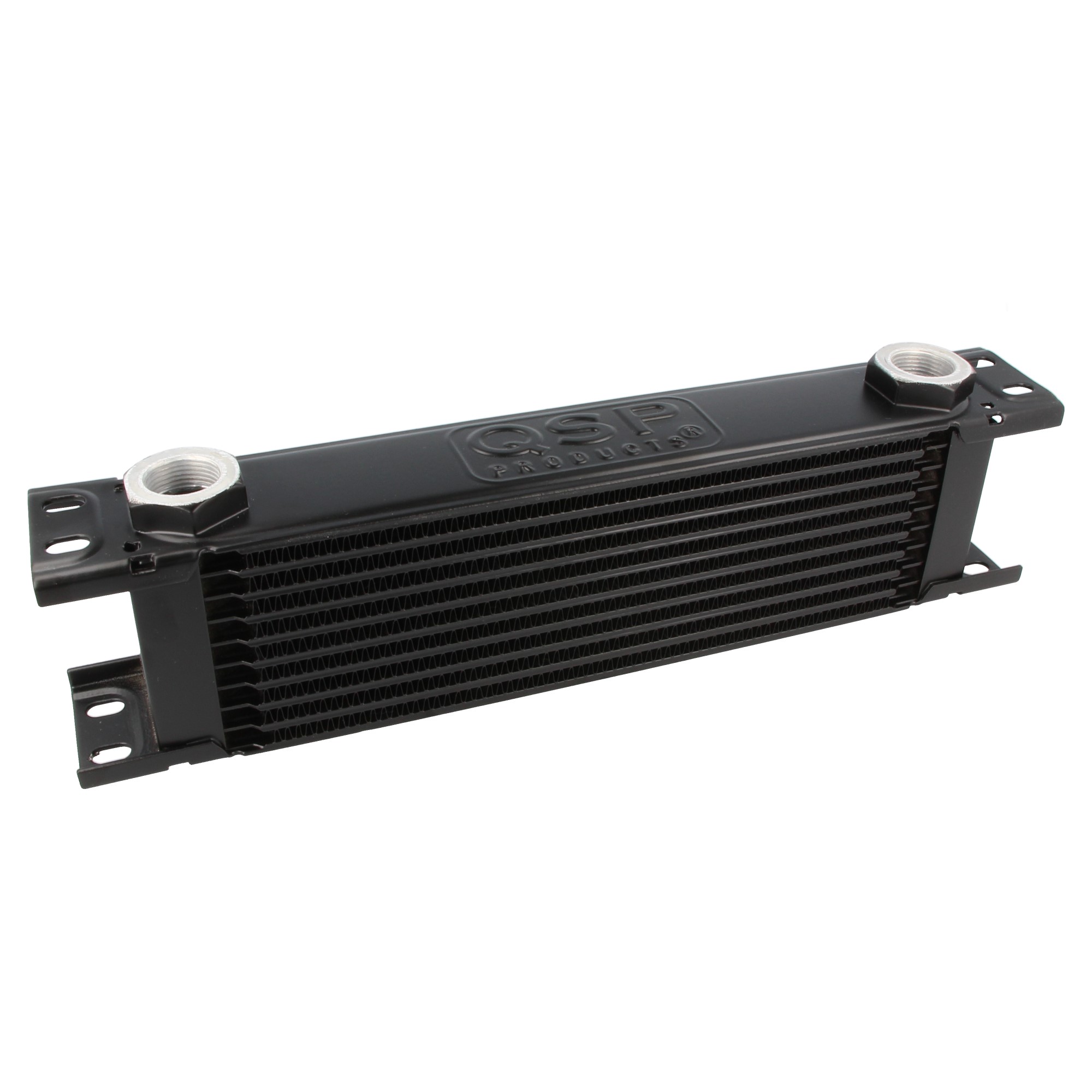 Image of QSP Oliekoeler M22x1.5 Zwart 10 Rijen Aluminium