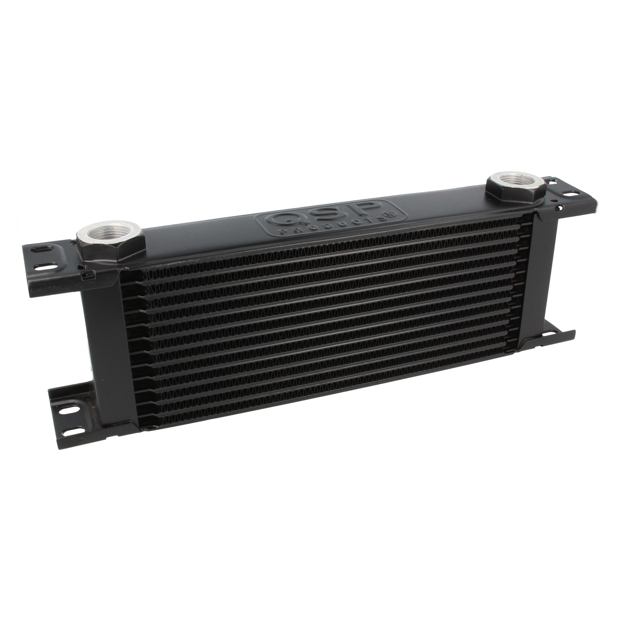 Image of QSP Oliekoeler M22x1.5 Zwart 13 Rijen Aluminium