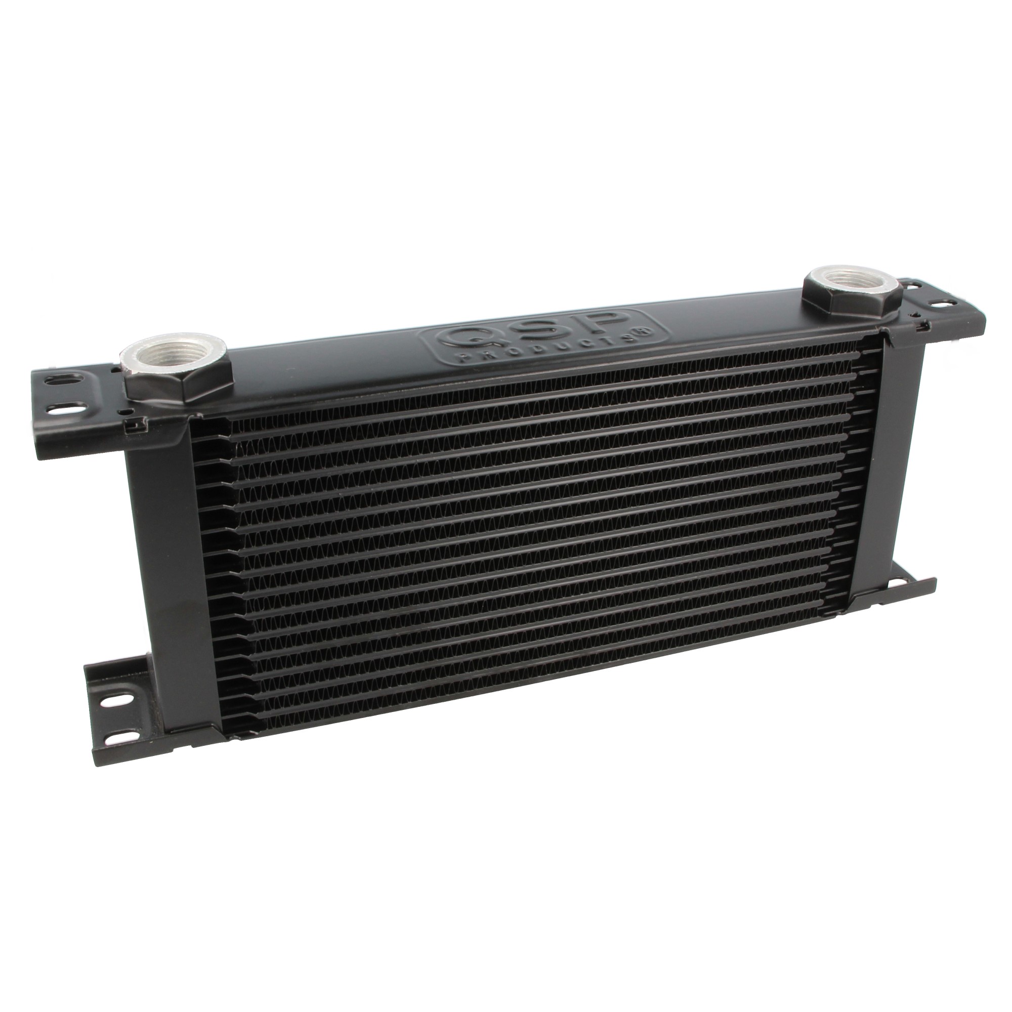Image of QSP Oliekoeler M22x1.5 Zwart 16 Rijen Aluminium