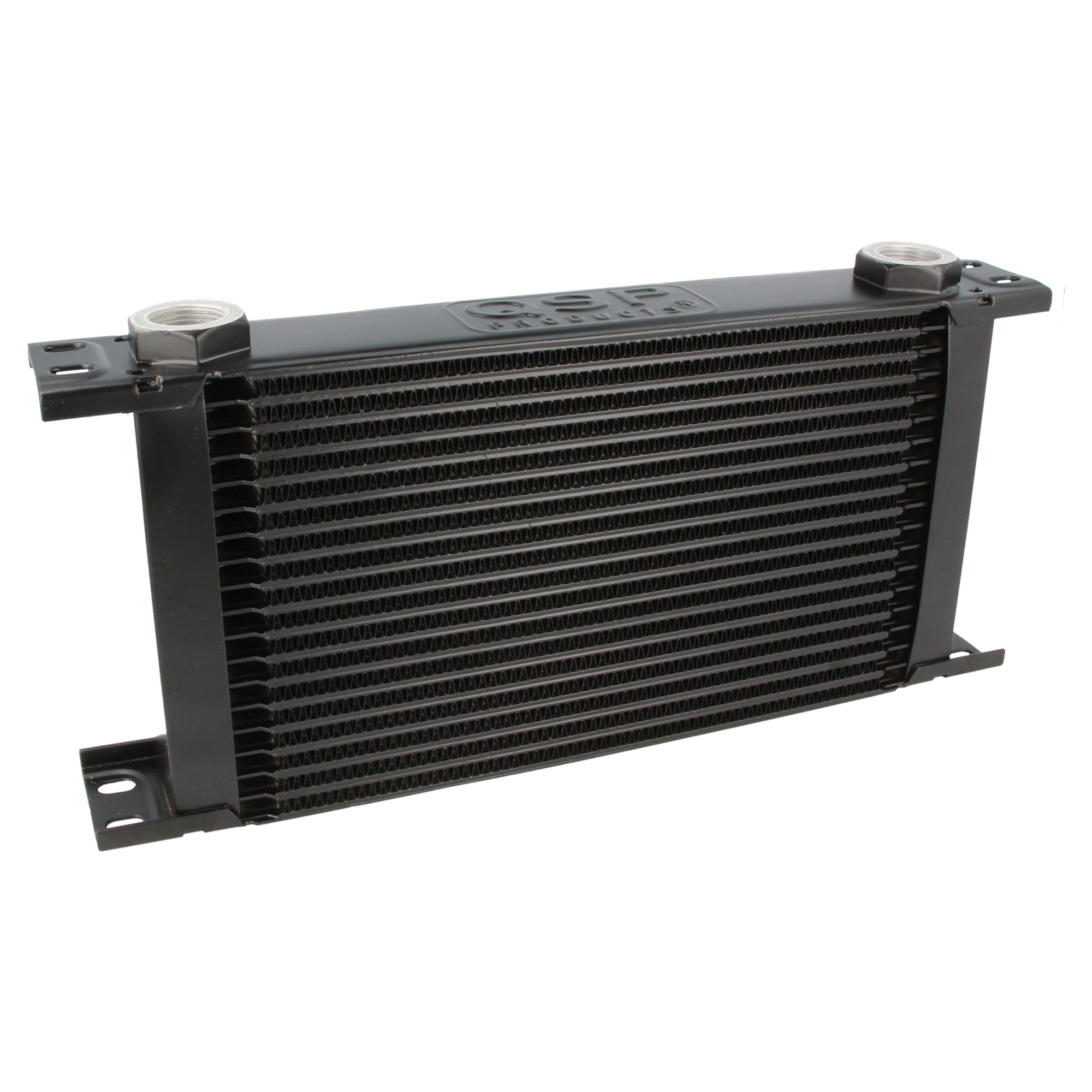 Image of QSP Oliekoeler M22x1.5 Zwart 19 Rijen Aluminium