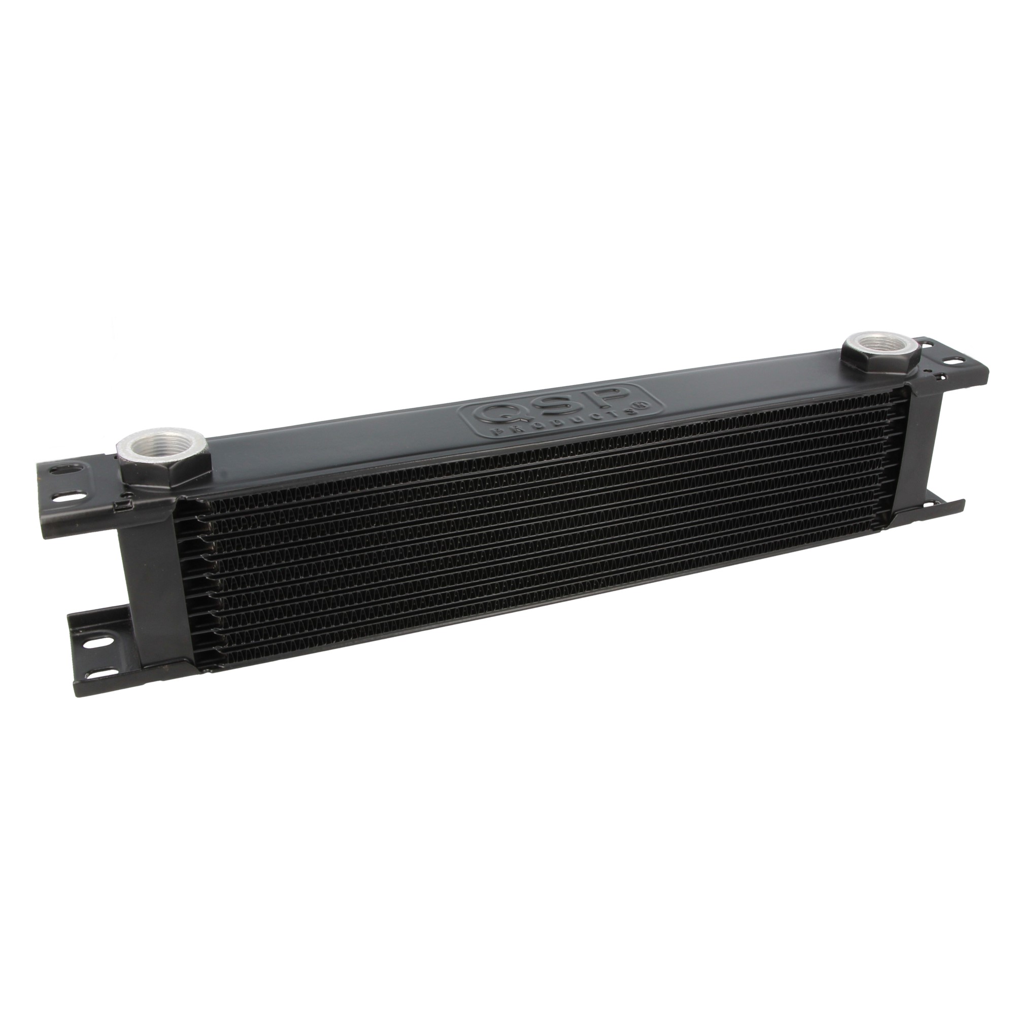 Image of QSP Oliekoeler M22x1.5 Zwart 10 Rijen Aluminium