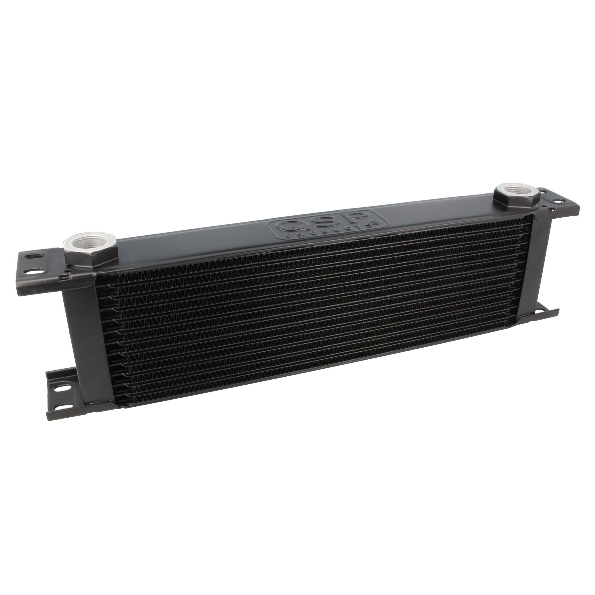 Image of QSP Oliekoeler M22x1.5 Zwart 15 Rijen Aluminium