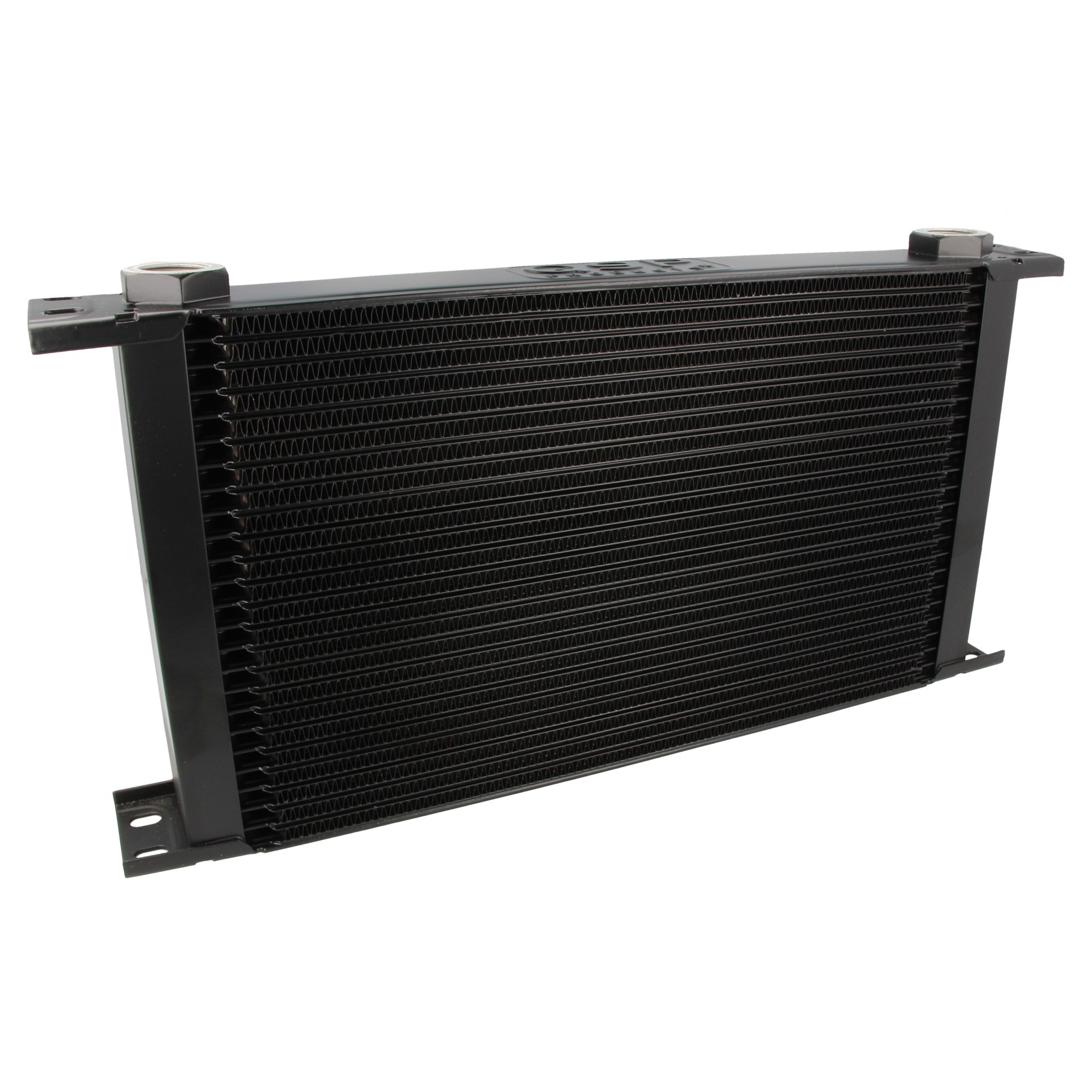 Image of QSP Oliekoeler M22x1.5 Zwart 25 Rijen Aluminium