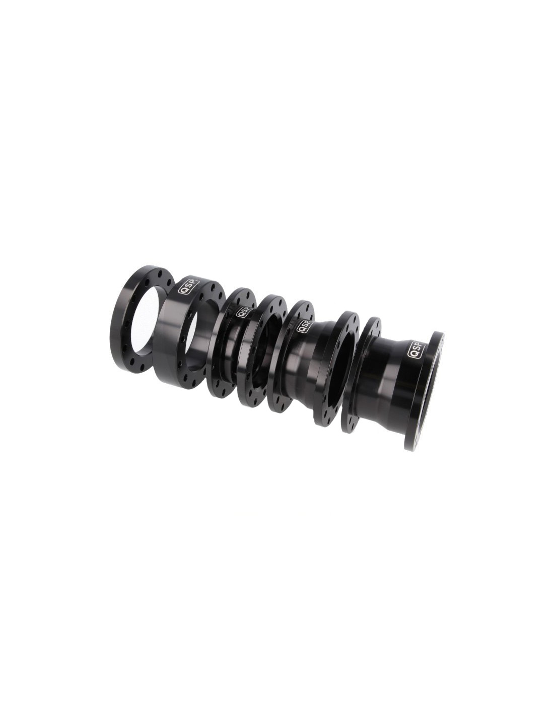 QSP Stuurnaaf Verlenger Zwart Aluminium