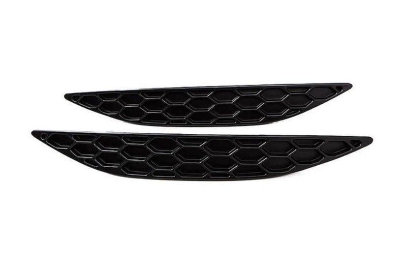 Image of Acexxon Achter Reflector Inzetstuk Honeycomb Style Glanzend Zwart Kunststof Volkswagen Golf