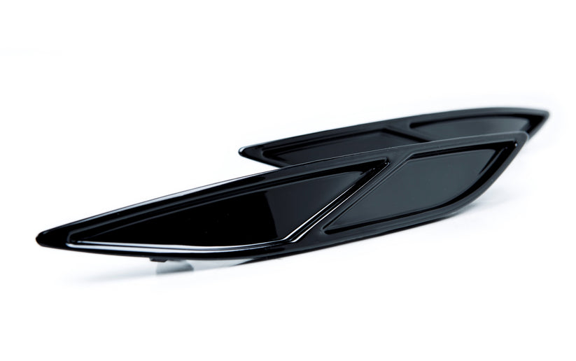 Image of Acexxon Achter Sleuf Reflector Diagonal Slat Style Glanzend Zwart Kunststof Volkswagen Golf