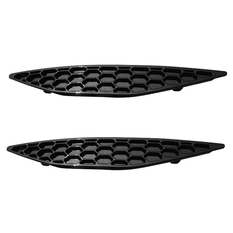 Image of Acexxon Achter Reflector Inzetstuk Honeycomb Style Glanzend Zwart Kunststof Volkswagen Golf