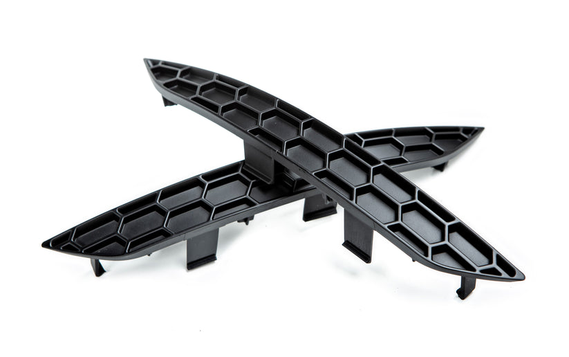 Image of Acexxon Achter Reflector Inzetstuk Honeycomb Style Flat Black Kunststof Audi S5