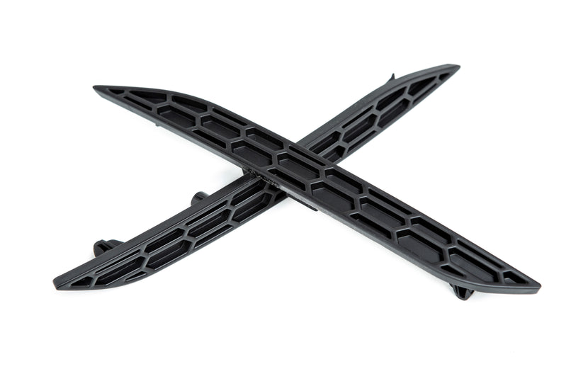Image of Acexxon Achter Reflector Inzetstuk Honeycomb Style Flat Black Kunststof BMW 2-serie