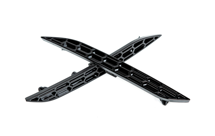 Image of Acexxon Achter Reflector Inzetstuk Honeycomb Style Glanzend Zwart Kunststof BMW 2-serie