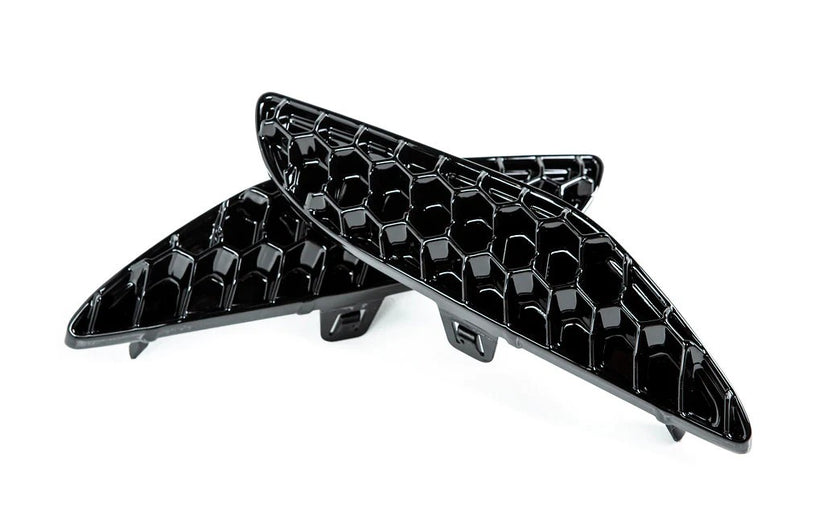 Image of Acexxon Achter Reflector Inzetstuk 3D Honeycomb Style Glanzend Zwart Kunststof BMW X5,X6