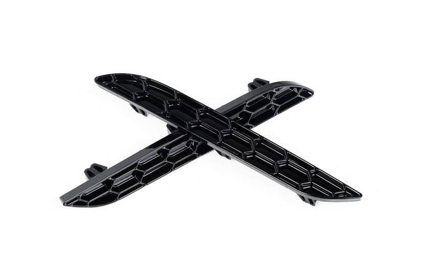 Image of Acexxon Achter Reflector Inzetstuk Honeycomb Style Glanzend Zwart Kunststof BMW 2-serie