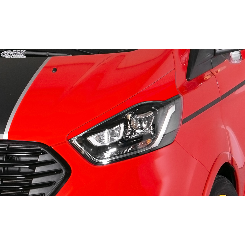 Image of RDX Racedesign Booskijkers Ongeverfd ABS Plastic Ford Tourneo Custom, Transit Custom Facelift