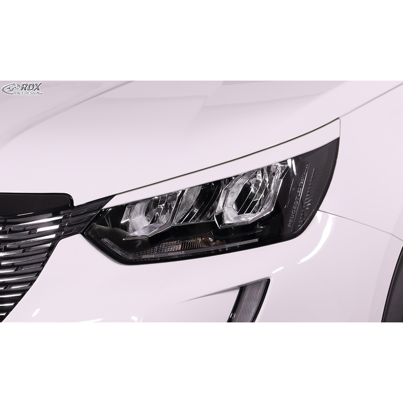 Image of RDX Racedesign Booskijkers Ongeverfd ABS Plastic Peugeot 208