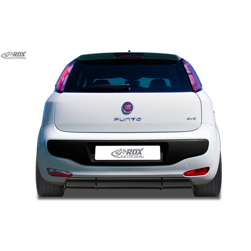Image of RDX Racedesign Achter Diffuser Zwart ABS Plastic Fiat Punto Evo