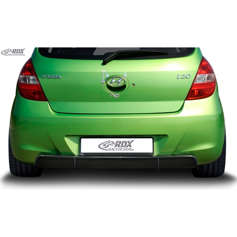 Image of RDX Racedesign Achter Diffuser Zwart ABS Plastic Hyundai I20