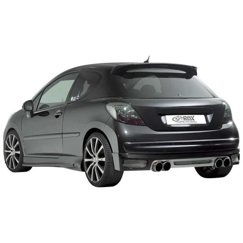 Image of RDX Racedesign Achter Rear Skirt Ongeverfd Polyurethane Peugeot 207