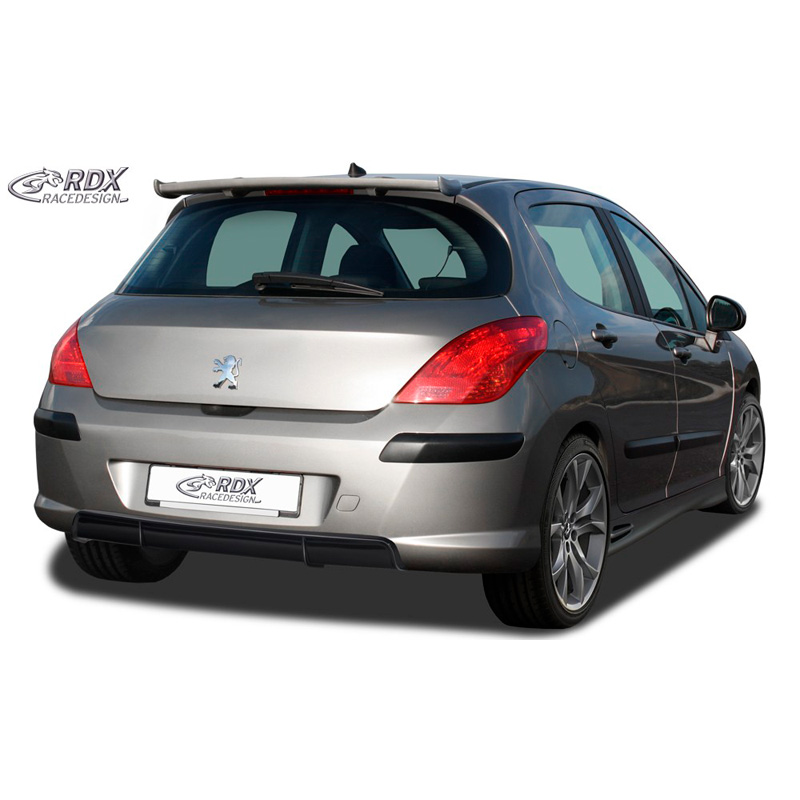 Image of RDX Racedesign Achter Diffuser Zwart ABS Plastic Peugeot 308
