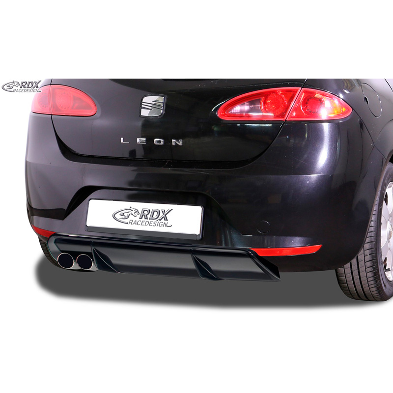Image of RDX Racedesign Achter Diffuser Zwart ABS Plastic Seat Leon, Cupra