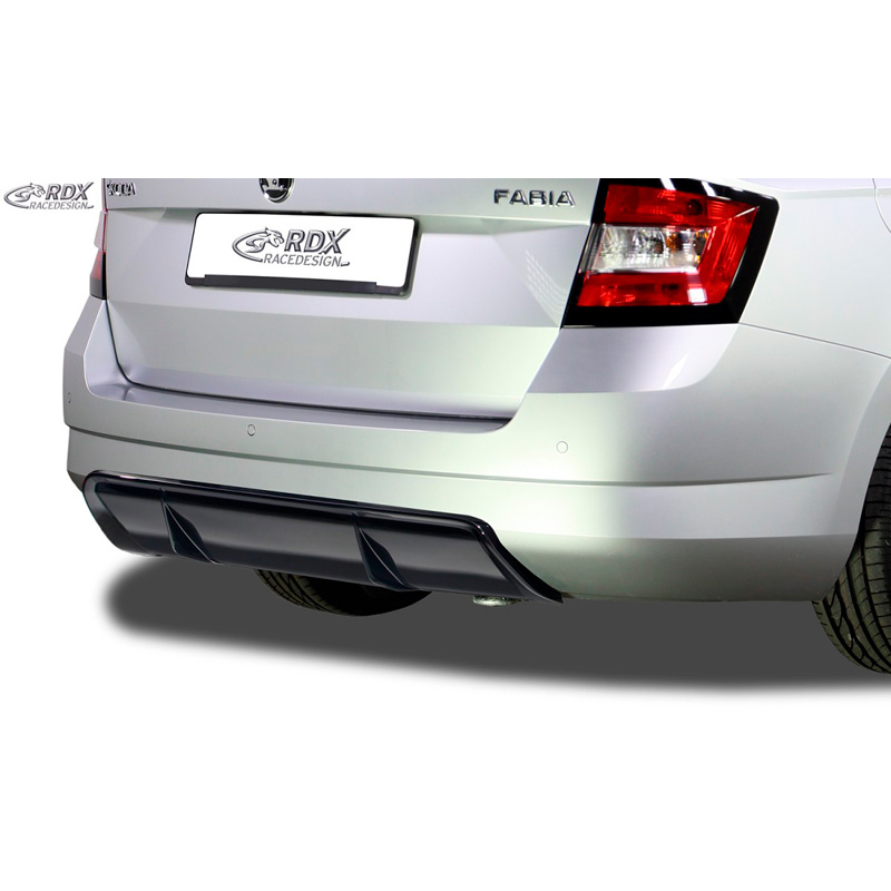 Image of RDX Racedesign Achter Diffuser Zwart ABS Plastic Skoda Fabia