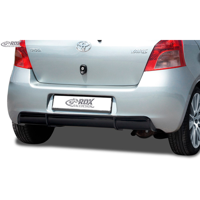 Image of RDX Racedesign Achter Diffuser Zwart ABS Plastic Toyota Yaris