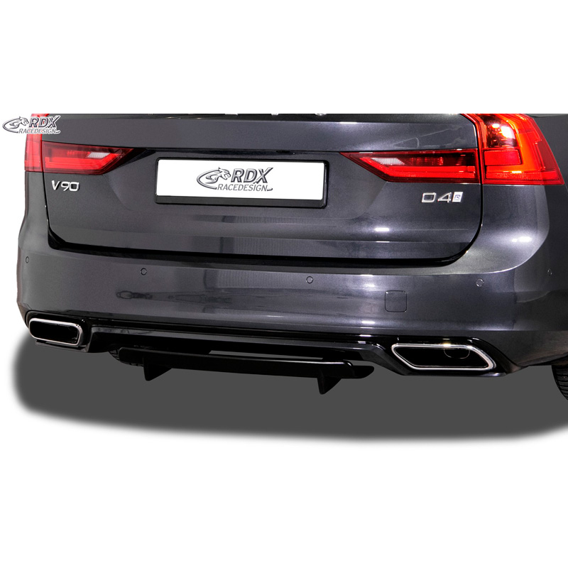Image of RDX Racedesign Achter Diffuser R-Design Zwart Polyurethane Volvo S90, V90