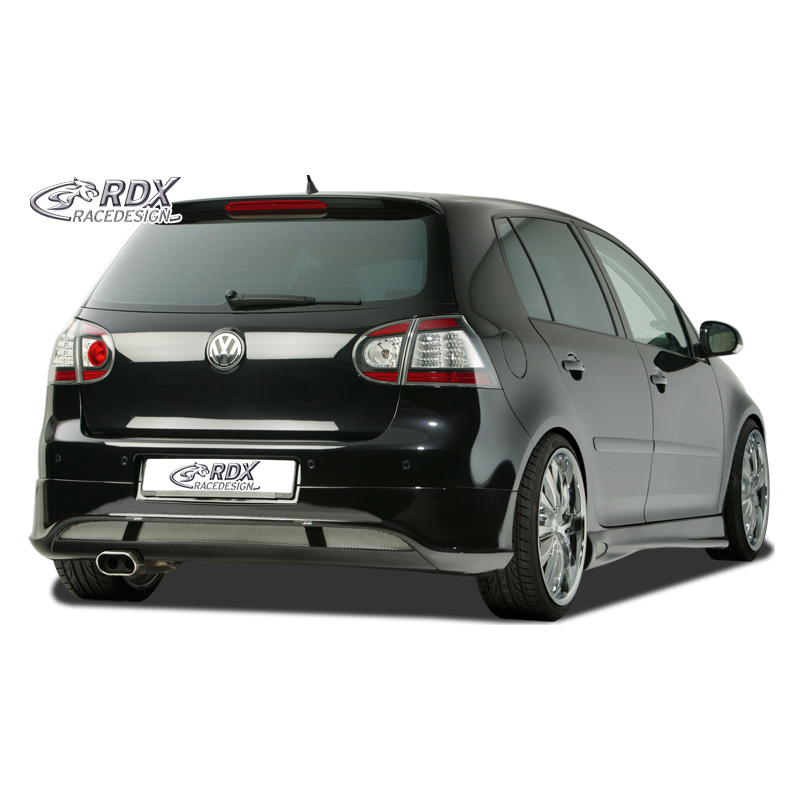 Image of RDX Racedesign Achter Rear Skirt 3/5 Deurs Ongeverfd ABS Plastic Volkswagen Golf