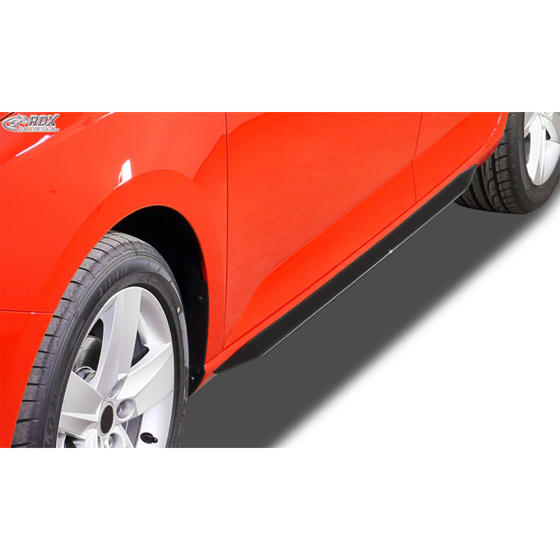Image of RDX Racedesign Side Skirts Zwart ABS Plastic Audi A6