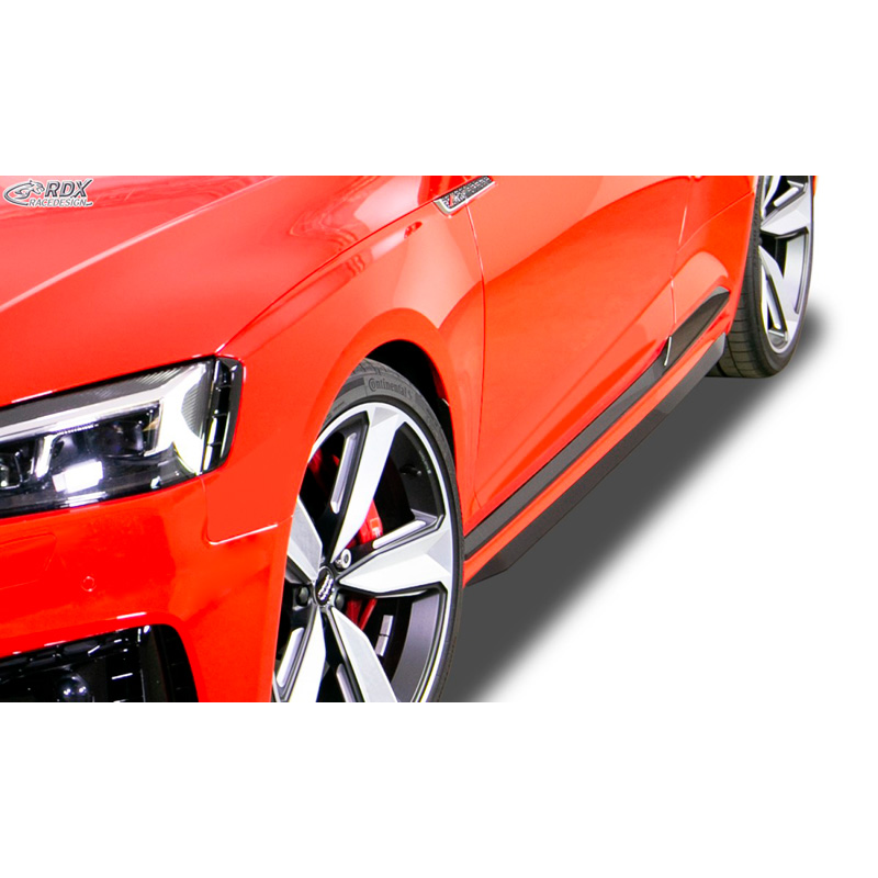 Image of RDX Racedesign Side Skirts Zwart ABS Plastic Audi RS5