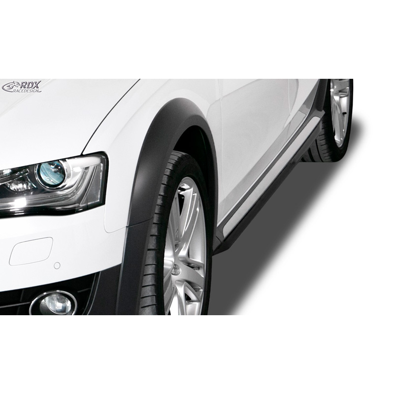 Image of RDX Racedesign Side Skirts Zwart ABS Plastic Audi A4