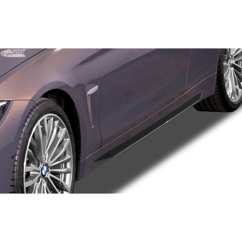 Image of RDX Racedesign Side Skirts Zwart ABS Plastic BMW 4-serie