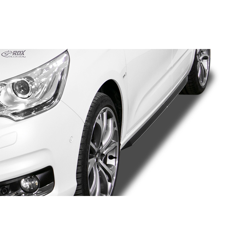 Image of RDX Racedesign Side Skirts Zwart ABS Plastic Citroen C4
