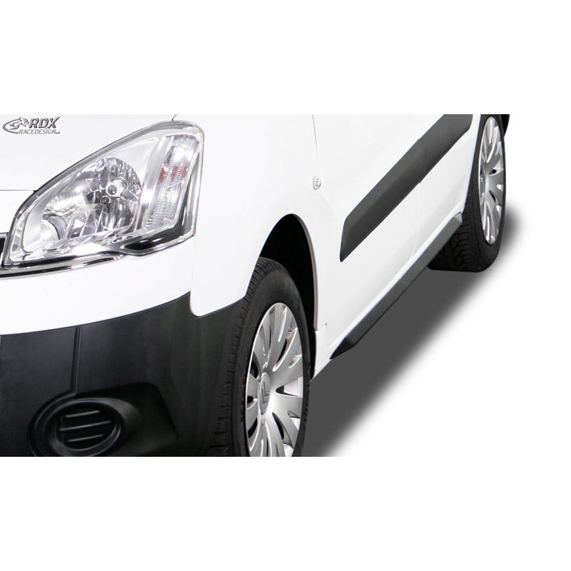 Image of RDX Racedesign Side Skirts Zwart ABS Plastic Citroen,Peugeot