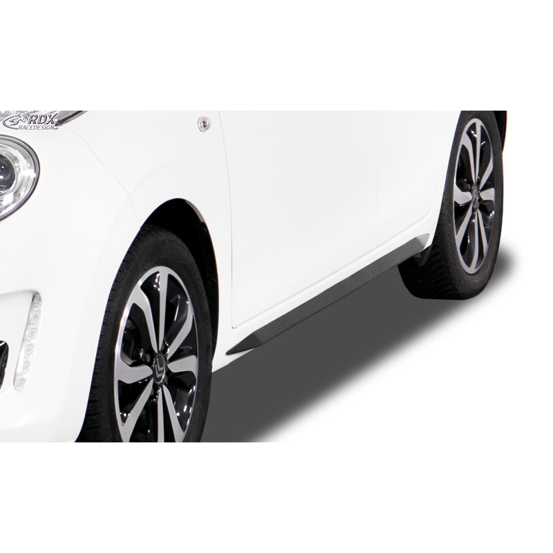 Image of RDX Racedesign Side Skirts Zwart ABS Plastic Citroen C1