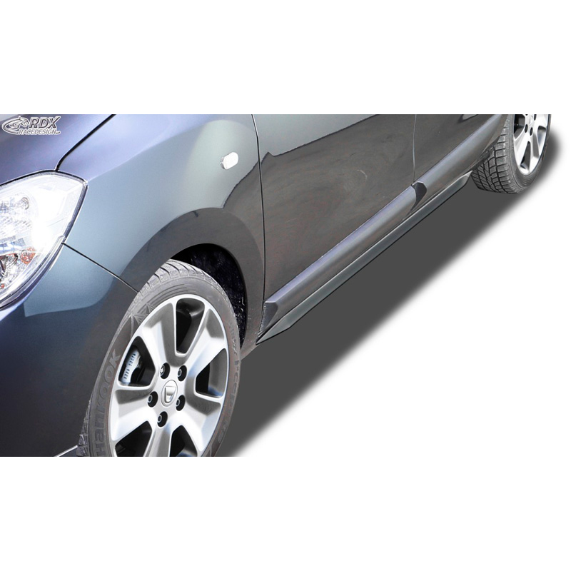 Image of RDX Racedesign Side Skirts Zwart ABS Plastic Dacia Lodgy
